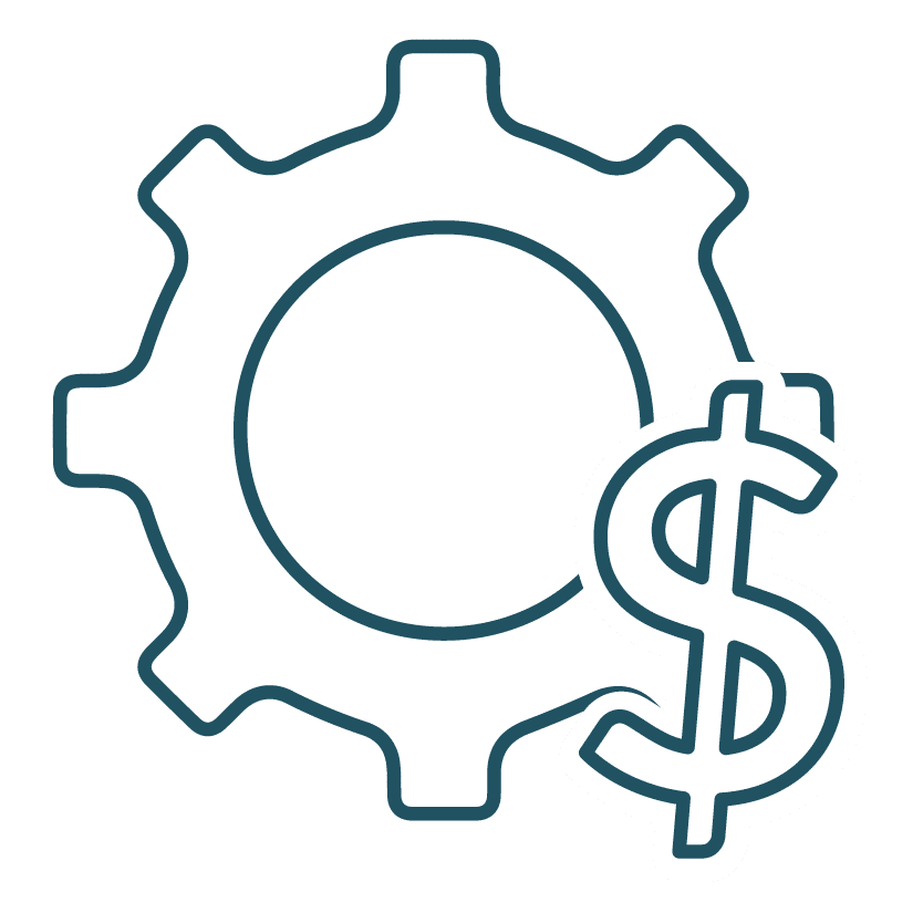 This is an icon representing financial management.
