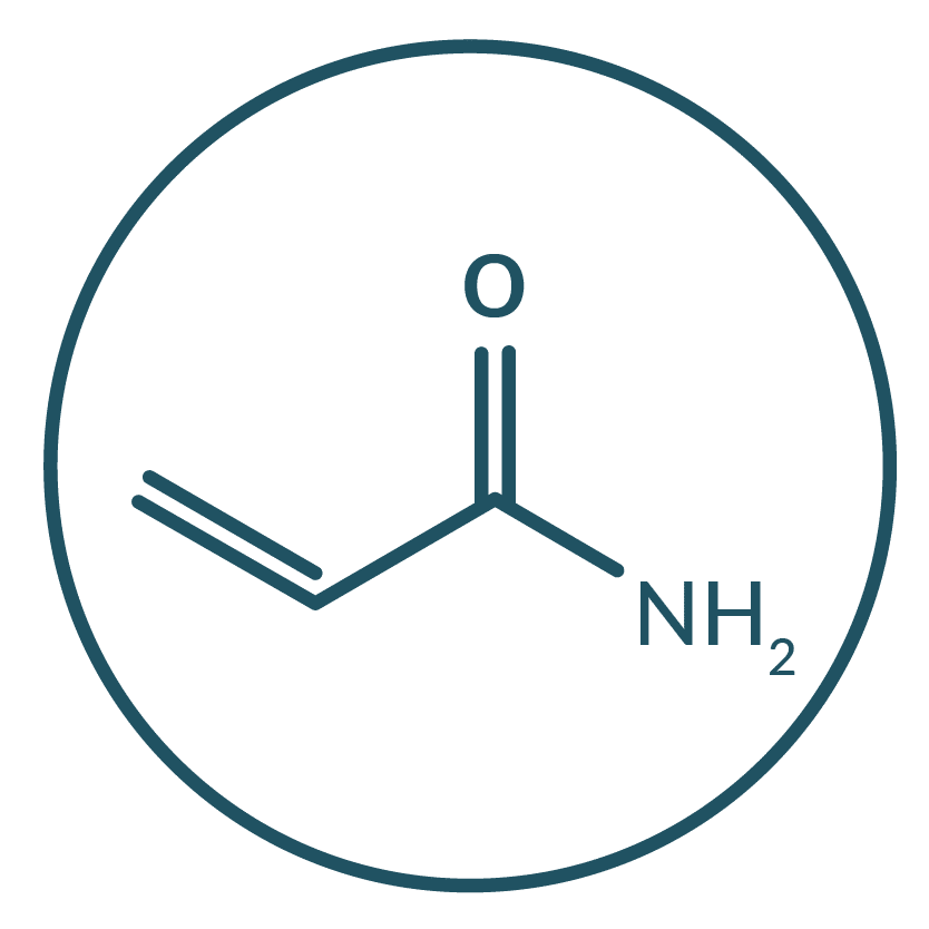 This is an icon of the chemical, Acrylamide.