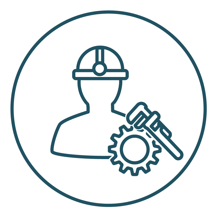 This is an image representing an engineer potentially being exposed to asbestos.