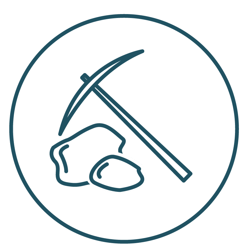 This is an icon displaying asbestos cancer fibers.