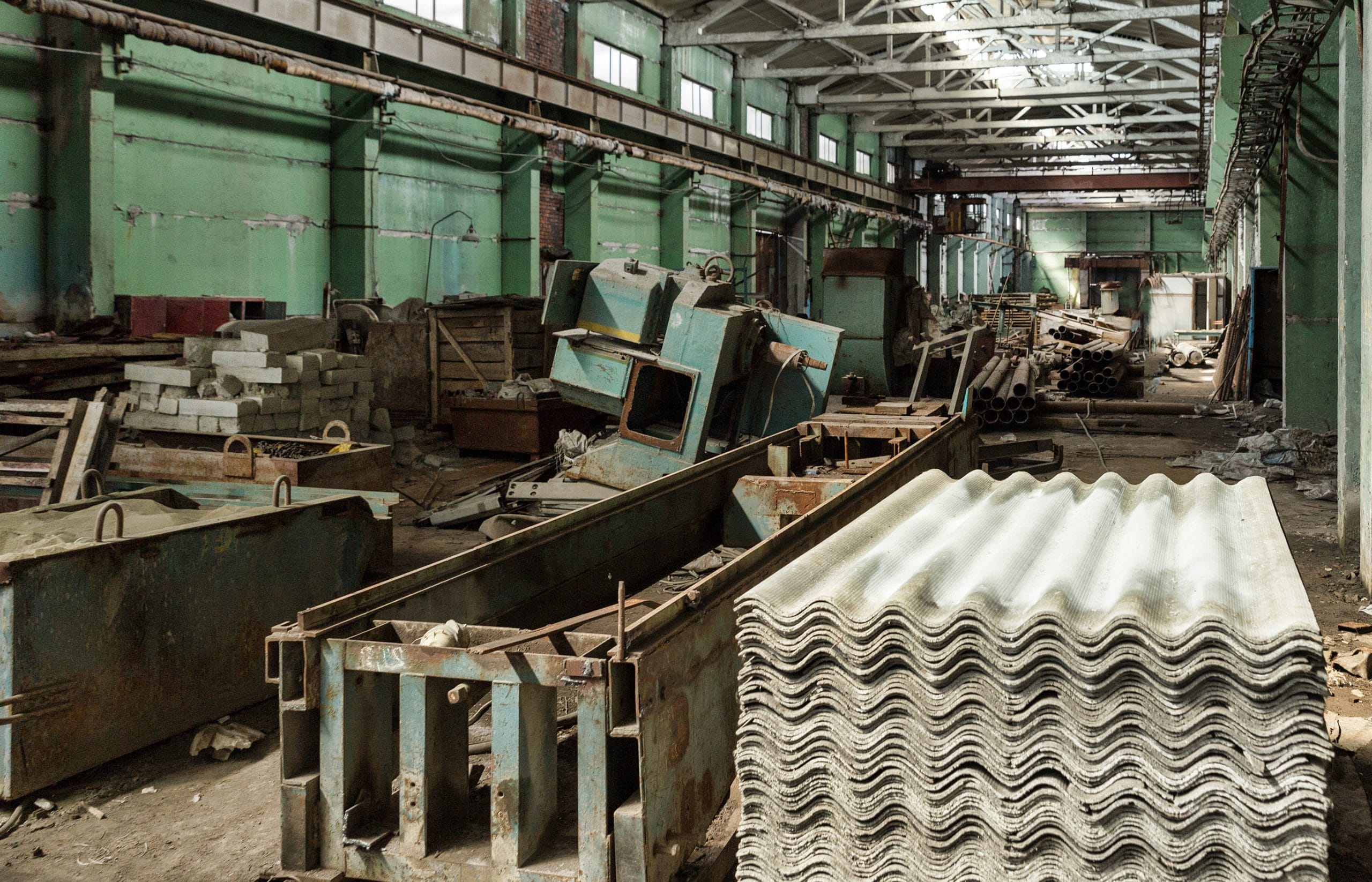 This is an image of an asbestos manufacturing plant.