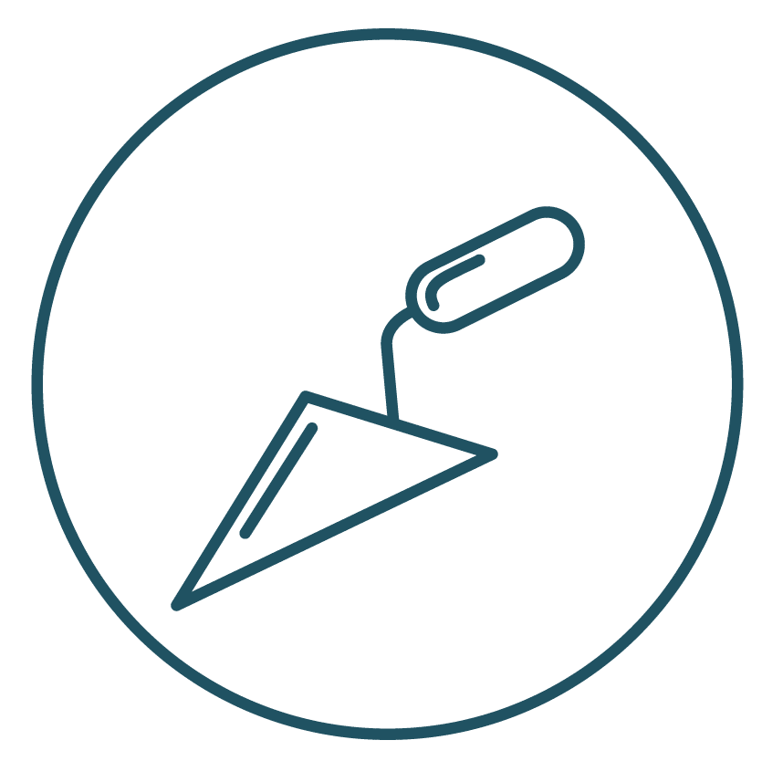 This is an icon of the tool used by a cement finisher.