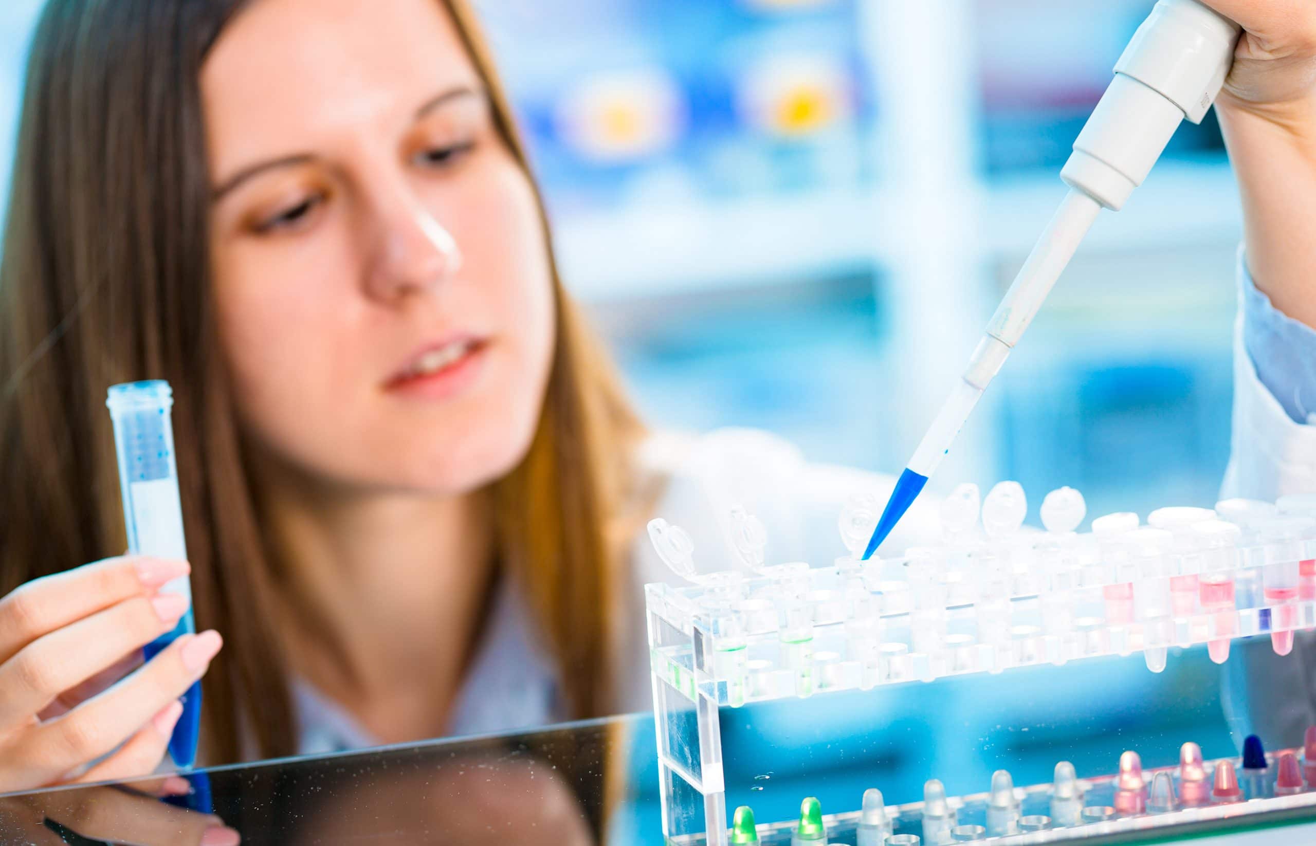 This is an image of a doctor working with an immunotherapy drug.