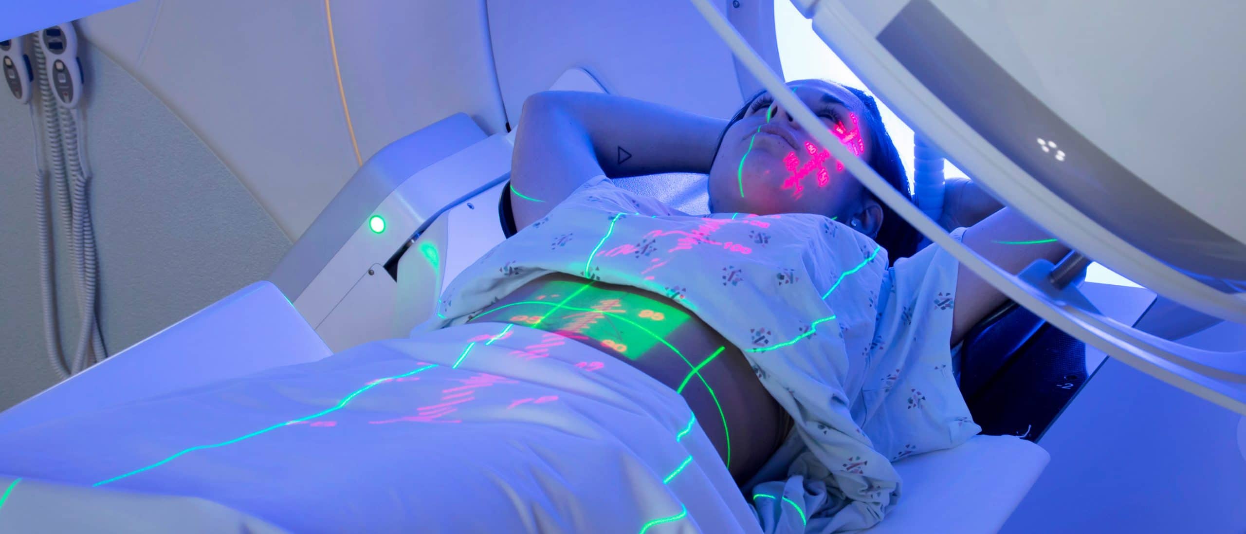 This is an image of a patient receiving targeted treatment.