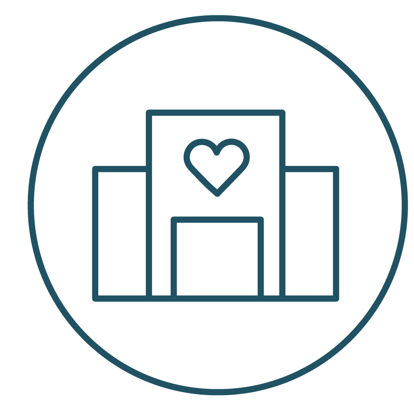 This is an image representing a free-standing and independent agency for inpatient care.