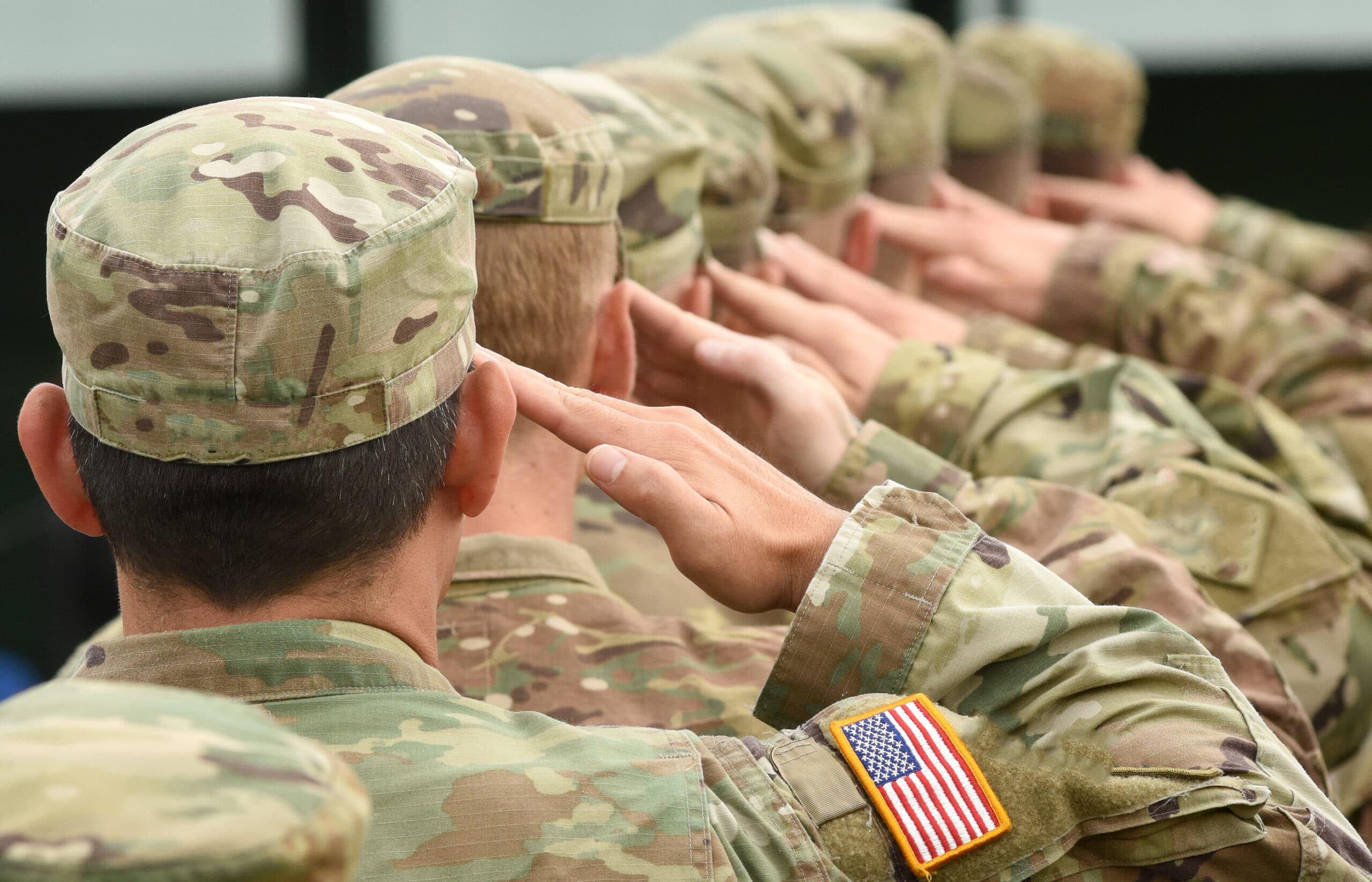 This is an image of army service members.